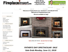 Tablet Screenshot of fireplaceinsert.com